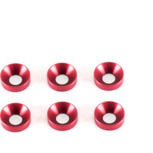 Infinity T077 3mm Countersunk Washers (Red/6pcs)