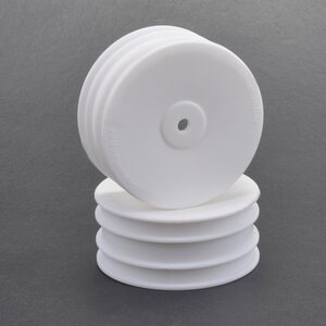 Schumacher U4496 Wheel; Hex Front - White - 4wd - pr