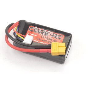 Core RC CR785 CORE RC 1500mAh 11.1V 3S 20C S/C LiPo XT60