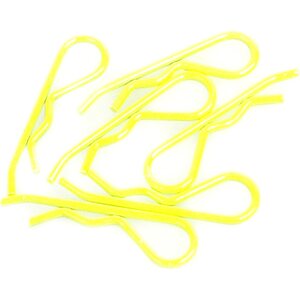 Core RC CR093 Body Clip 1/8 - Fluorescent Yellow (6)
