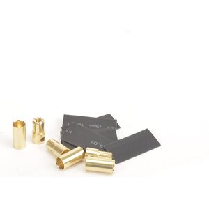 Core RC CR766 6.5mm Gold Banana Bullets M/F 3prs + Shrink Tube