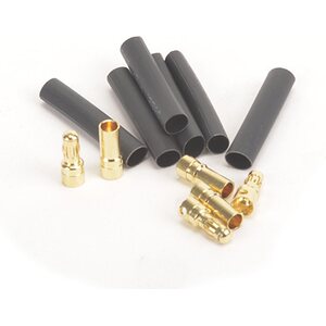Core RC CR764 3.5mm Gold Banana Bullets M/F 3prs + Shrink Tube