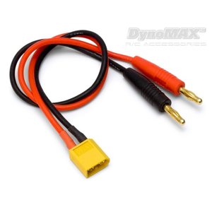 DynoMax Charge Lead XT60 with 4mm banana connectors