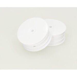 HB Racing HB RACING 2WD BUGGY FRONT WHEEL (WHITE/2pcs) (10mm Hex)