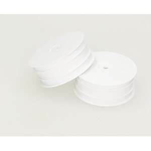 HB Racing HB RACING 2WD BUGGY FRONT WHEEL (WHITE/2pcs) (10mm Hex)