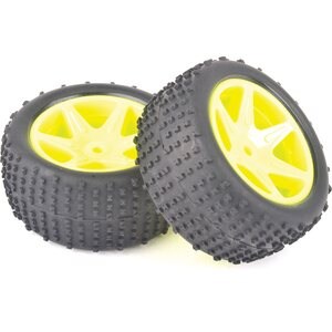 Core RC CRA155 Buggy Rear Tire Set Yellow