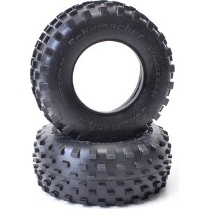 Schumacher U6782 Short Course Stagger Rib Tyre - Blue