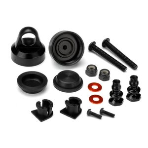 HB Racing ALUMINUM SHOCK CAP (HARD ANODIZED/2pcs) HB114112