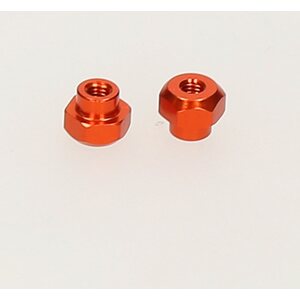 HB Racing BATTERY NUT (ORANGE/2pcs) HB116321