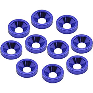 Core RC CR302 Alloy M4 Csk Washers - Blue pk10