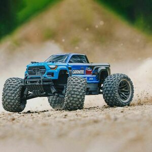 ARRMA RC 1/10 GRANITE 4X2 BOOST MEGA 550 Brushed Monster Truck RTR NiMh-akulla ja Laturilla