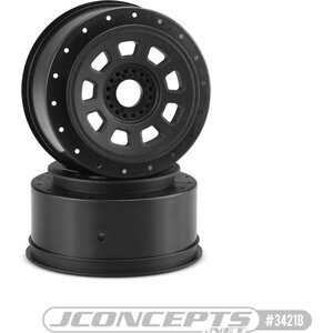 JConcepts 9-Shot 17mm Hex Wheel Black 3421B