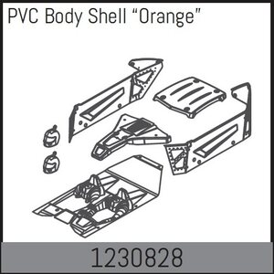 Absima Body Shell Set - Orange