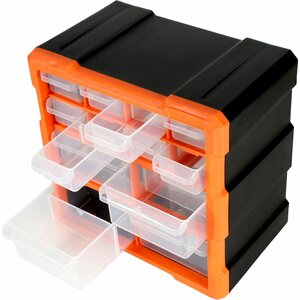 Robitronic Drawer Box with 12 drawers Orange