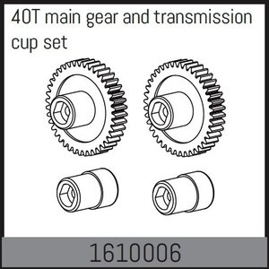 Absima 161000640T main gear and transmission cup set