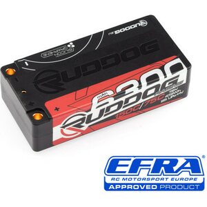 RUDDOG Racing 6300mAh 150C/75C 7.6V Short Stick Pack LiPo-HV Battery