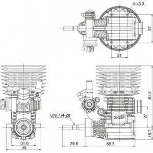 O.S.Engines B2104 Off-Road Combo