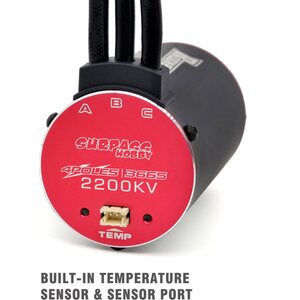 Surpass Hobby Combo Brushless Rocket V2 3665 (3150KV motor/5mm shaft / 80A ESC XT60)