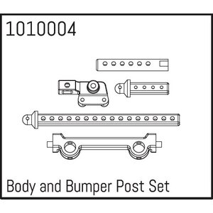 Absima Body and Bumper Post Set 1010004