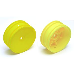 Team Associated 9691 2WD BUGGY FRONT WHEEL HEX, YELLOW
