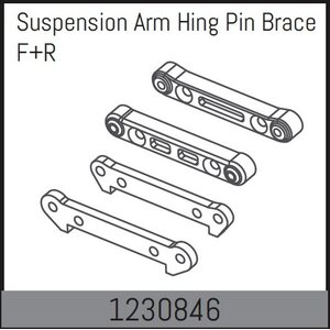 Absima Susp.Arm Hinge Pin Brace F/R