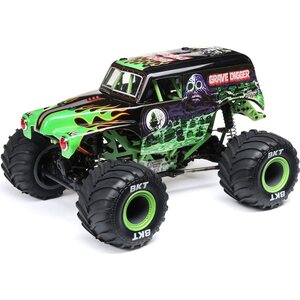 Losi 1/18 Mini LMT 4X4 Brushed Monster Truck RTR, Grave Digger LOS01026T1