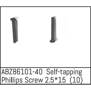 Absima Self-tapping Phillips Screw 2.5*15 - Mini AMT (10) ABZ86101-40