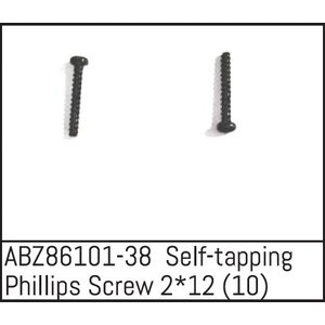 Absima Self-tapping Phillips Screw 2*12 - Mini AMT (10) ABZ86101-38