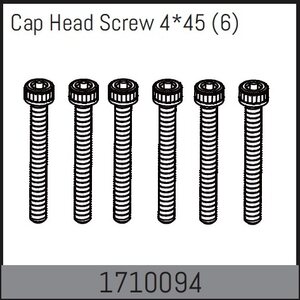 Absima Cap Head Screw 4*45 (6) 1710094
