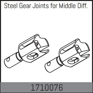 Absima Steel Gear Joints for Middle Diff. 1710076