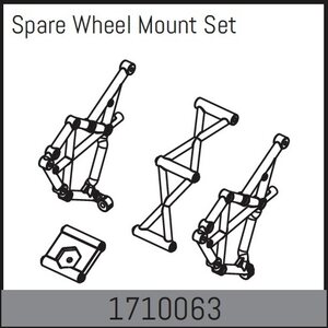 Absima Spare Wheel Mount Set 1710063