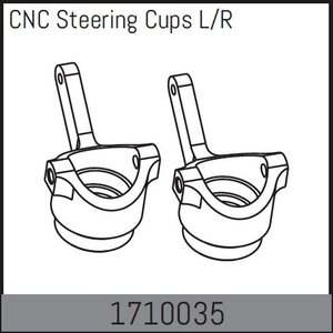 Absima CNC Steering Cups L/R 1710035