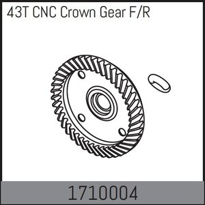 Absima 43T CNC Crown Gear F/R 1710004