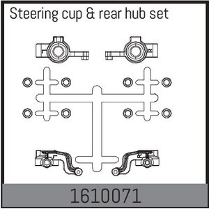 Absima Steering cup & rear hub set 1610071