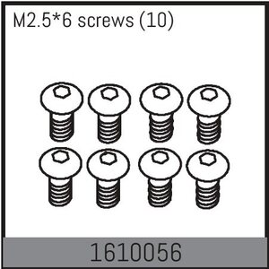 Absima M2.5*6 screws (10) 1610056