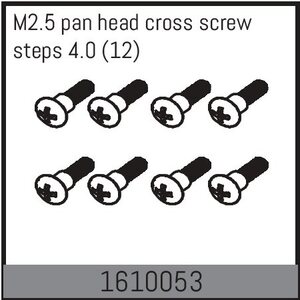 Absima M2.5 pan head cross screw steps 4.0 (12) 1610053