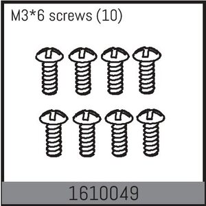 Absima M3*6 screws (10) 1610049