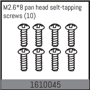 Absima M2.6*8 pan head selt-tapping screws (10) 1610045