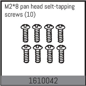 Absima M2*8 pan head selt-tapping screws (10) 1610042