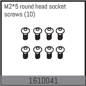 Absima M2*5 round head socket screws (10) 1610041