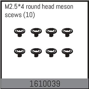 Absima M2.5*4 round head meson scews (10)  1610039