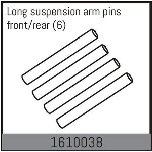 Absima Long suspension arm pins front/rear (6) 1610038