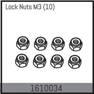 Absima Lock Nuts M3 (10) 1610034