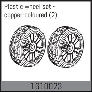 Absima Plastic wheel set - copper-coloured (2) 1610023
