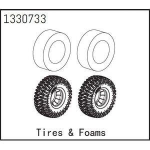 Absima Tires ＆ Foams (2) - BronX 1330733