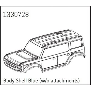 Absima Body Shell blue (w/o attachments) - BronX 1330728