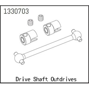 Absima Drive Shaft and Outdrives - BronX 1330703