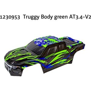 Absima Truggy Body green AT3.4-V2 1230953