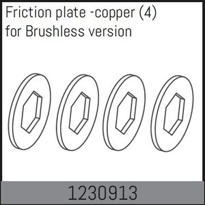 Absima Slipper Friction Plate - Copper (4) 1230913