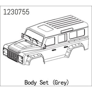 Absima Hard Plastic Body Set (Grey) - LANDI 1230755
